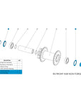 R4 Front Hub Parts MTB Mountain Bike Parts Chromag Bikes